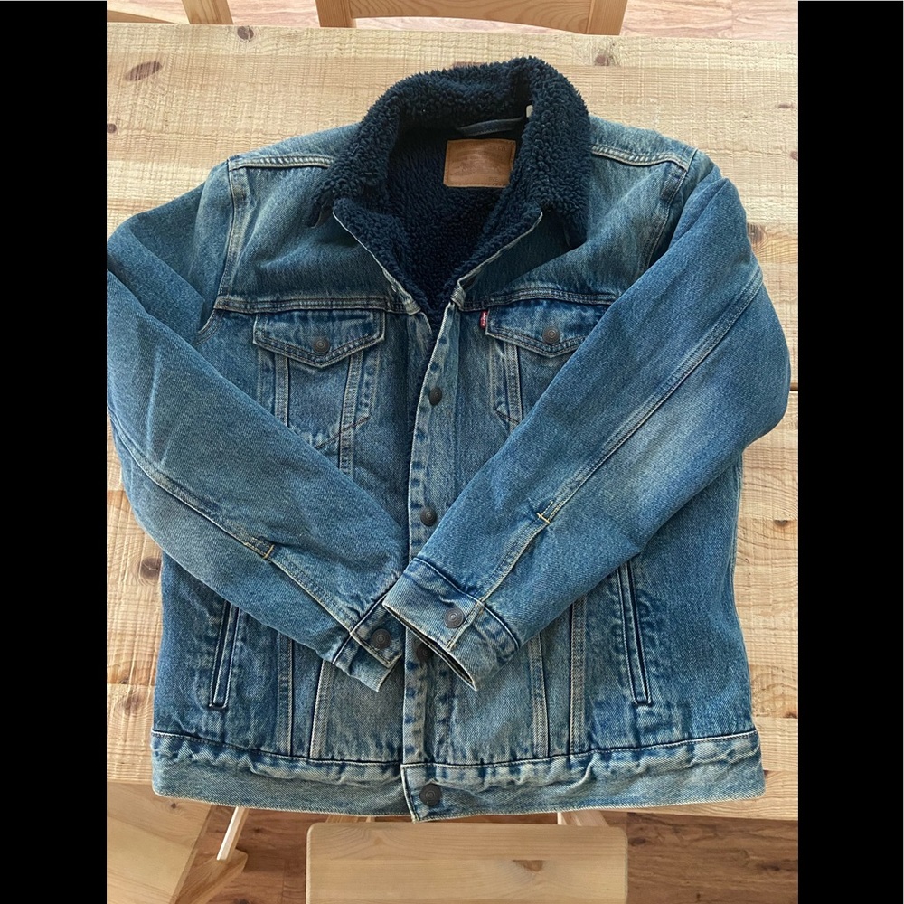 Levi’s Navy Sherpa Jacket